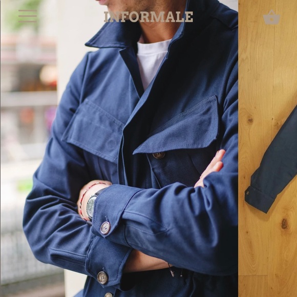 *NEW with tags* Informale jungle jacket navy XS - Picture 3 of 12